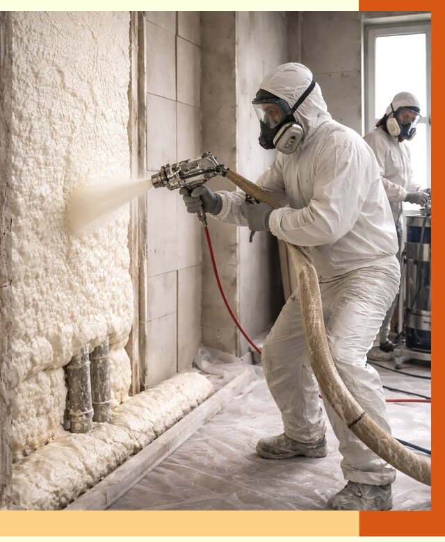 Напыление пенополиуретана в Арзамасе от 8146 руб./м2 — услуги и монтаж ППУ | ТепломастерРзм