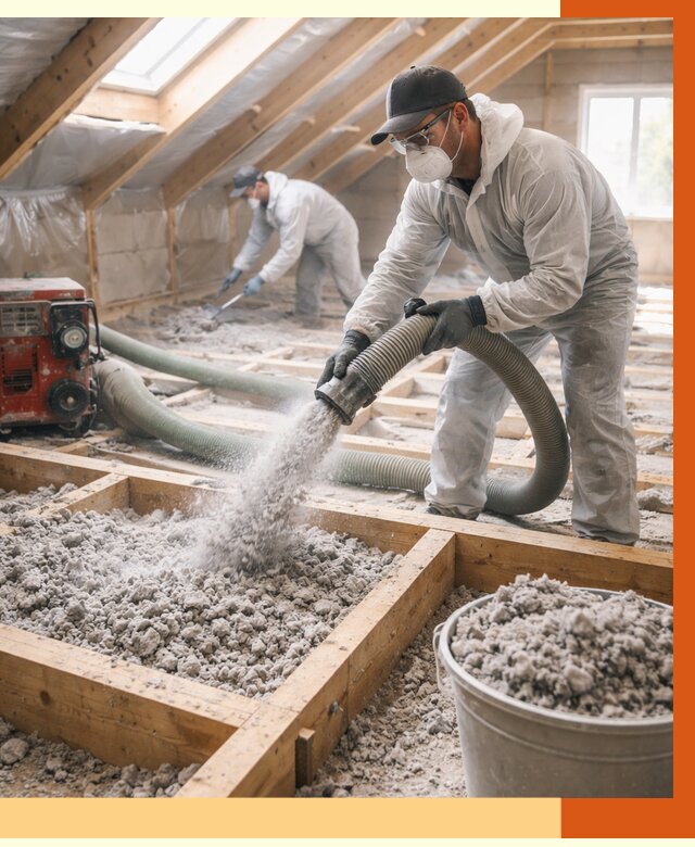 Утепление эковатой в Арзамасе от 3204 руб./м2 — монтаж и задувка | ТепломастерРзм