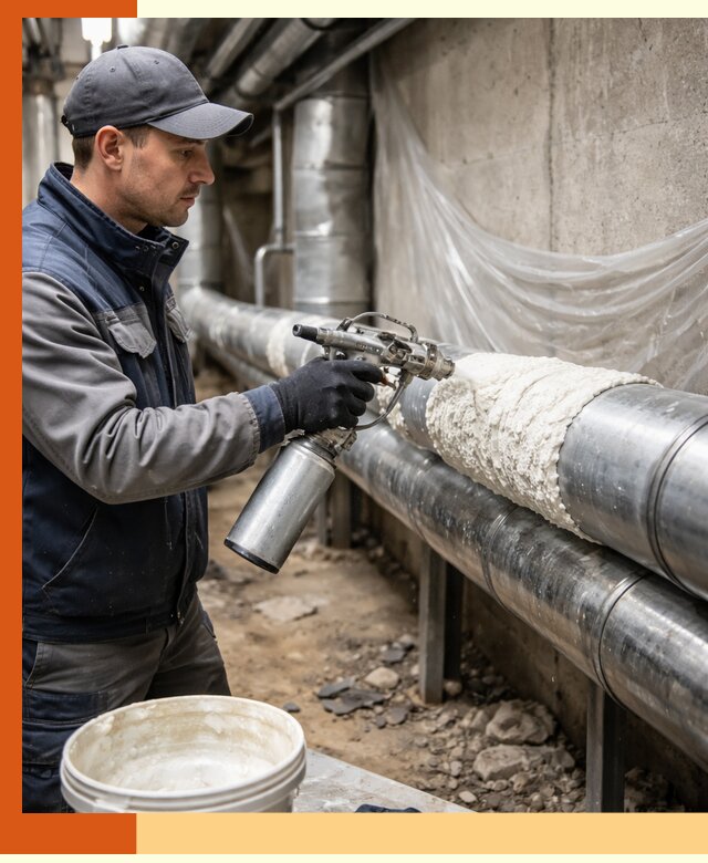 Утепление труб жидкой теплоизоляцией в Арзамасе