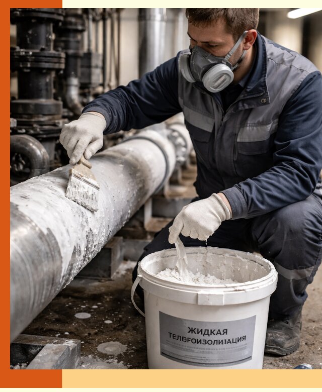 Утепление оборудования жидкой теплоизоляцией в Арзамасе