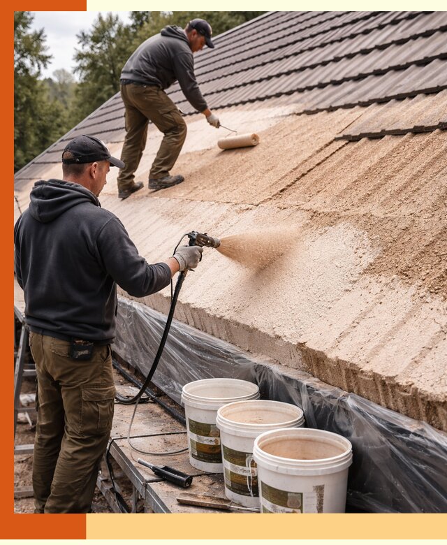 Утепление кровли жидкой пробкой в Арзамасе для домов и зданий