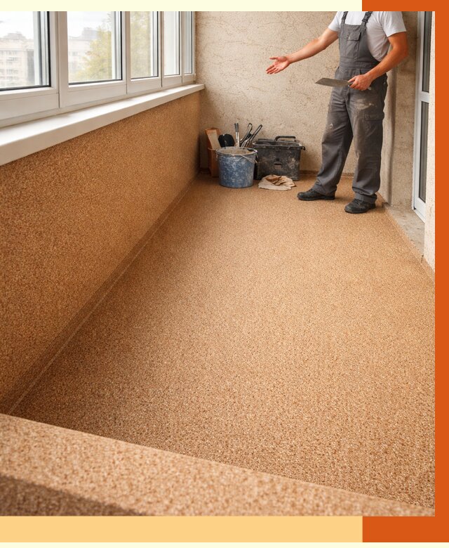 Утепление балкона жидкой пробкой в Арзамасе от 3964 руб/м² под ключ | ТепломастерРзм