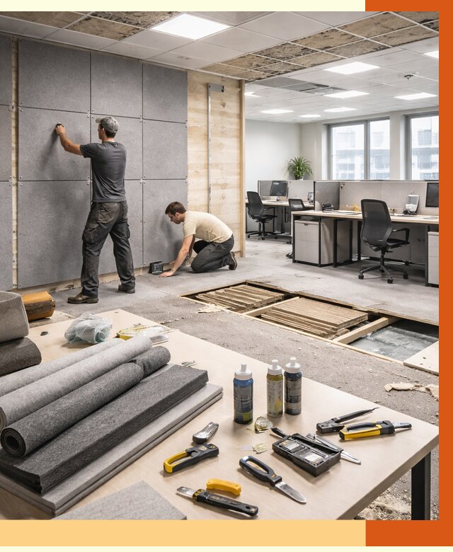 Профессиональная шумоизоляция офиса в Арзамасе от 7331 руб. за м2 | ТепломастерРзм