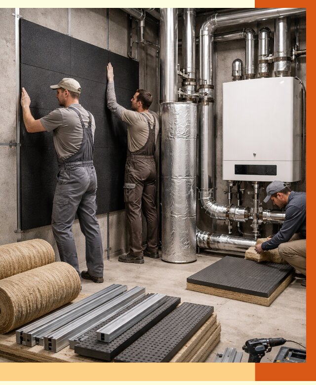 Шумоизоляция котельной в Арзамасе от 7060 руб. под ключ | Профессиональная звукоизоляция — ТепломастерРзм