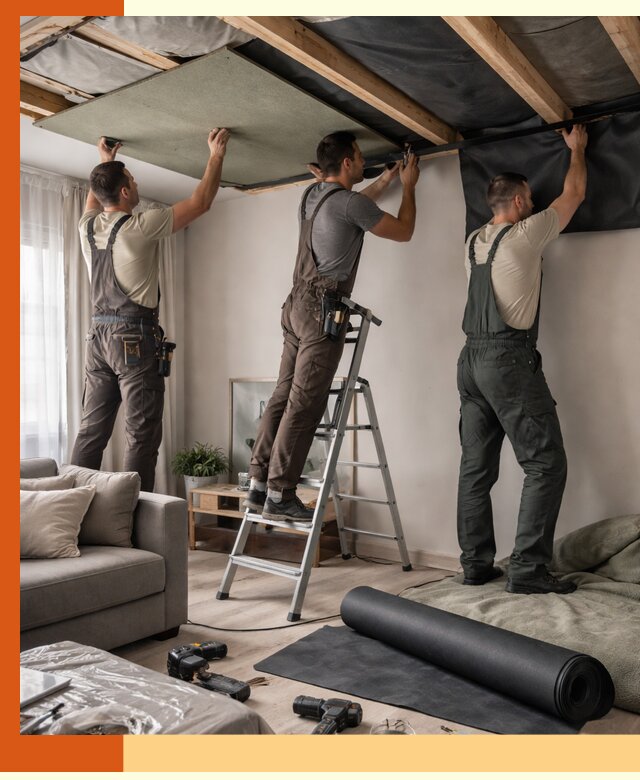 Шумоизоляция потолка в Арзамасе — профессиональное устранение шумов