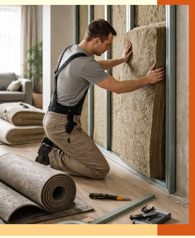 Шумоизоляция перегородок в Арзамасе от 1792 руб. за м2 — ТепломастерРзм