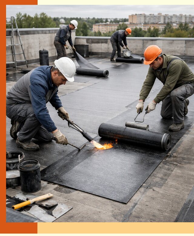 Профессиональная гидроизоляция плоской кровли в Арзамасе
