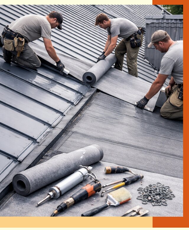 Гидроизоляция металлической кровли полимочевиной в Арзамасе от 9232 руб. | ТепломастерРзм