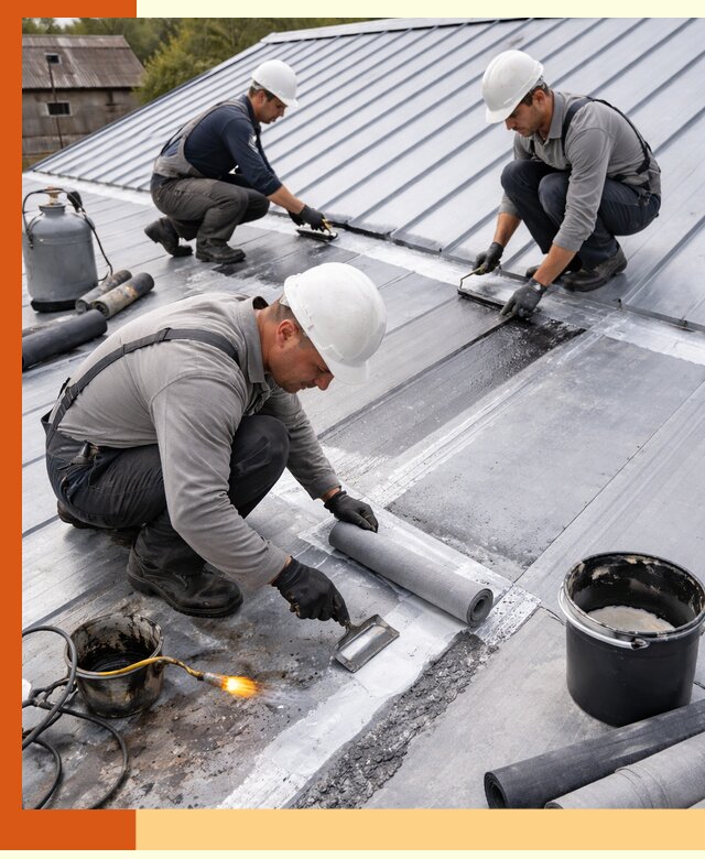 Гидроизоляция металлической кровли с гарантией в Арзамасе