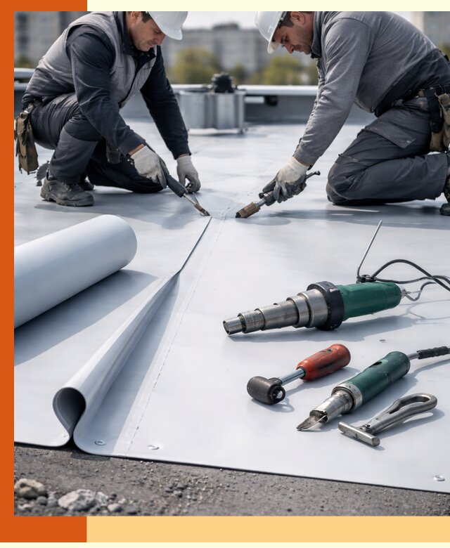 Гидроизоляция мембранной кровли в Арзамасе: монтаж и ремонт быстро