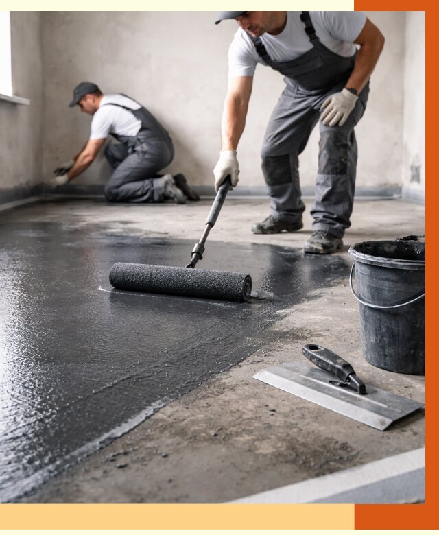 Профессиональная гидроизоляция пола в Арзамасе от 9232 руб. под ключ | ТепломастерРзм