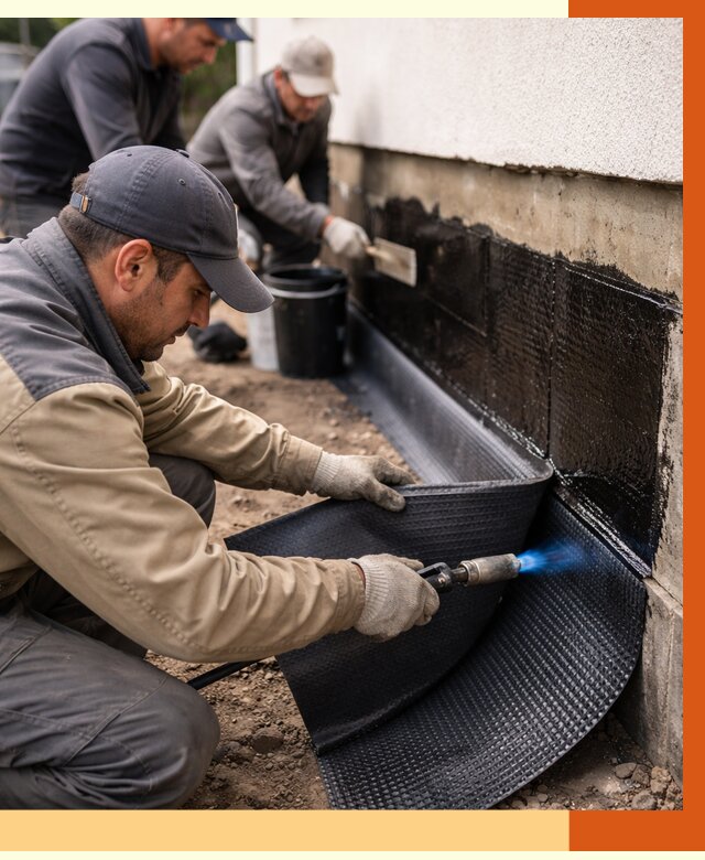 Гидроизоляция цоколя и отмостки в Арзамасе от 9232 руб. — ТепломастерРзм