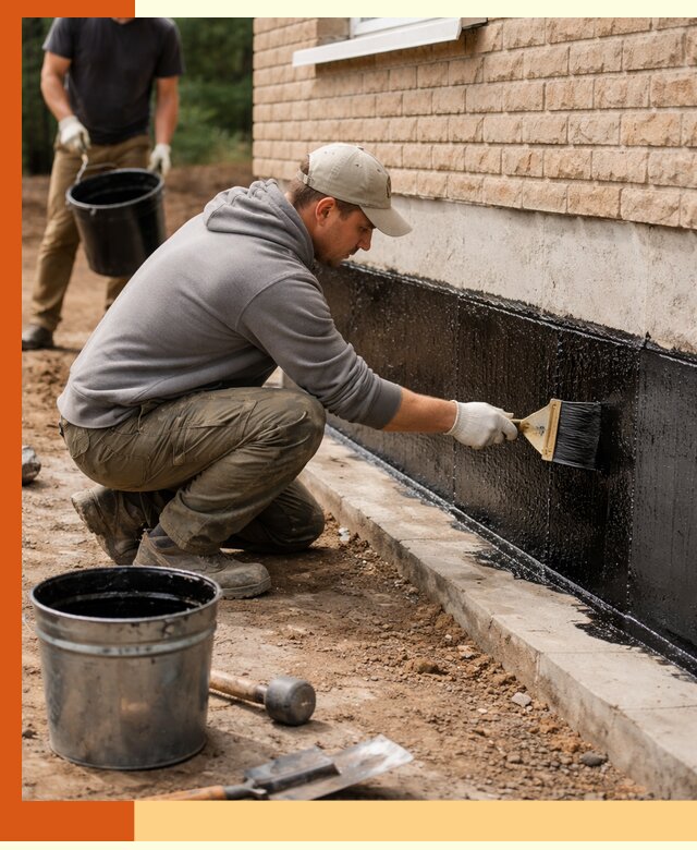Гидроизоляция цоколя домов и зданий в Арзамасе эффективными методами