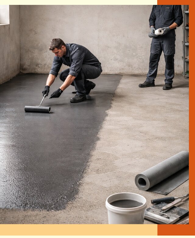 Гидроизоляция гаражного пола в Арзамасе от 3801 руб./м² — ТепломастерРзм профессионально