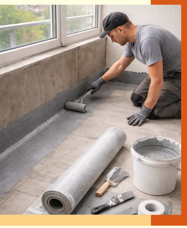 Профессиональная гидроизоляция балкона в Арзамасе от 4562 руб. | ТепломастерРзм