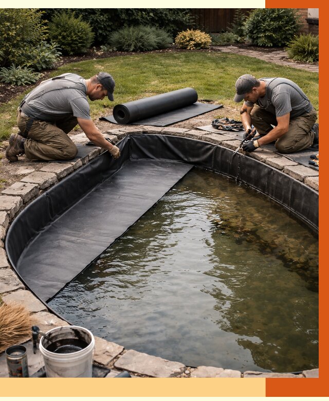 Гидроизоляция пруда в Арзамасе от 16292 руб. под ключ | ТепломастерРзм профессионально