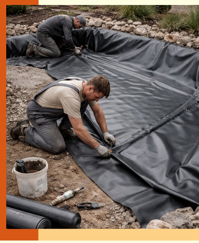 Гидроизоляция пруда в Арзамасе: надежная защита и герметизация