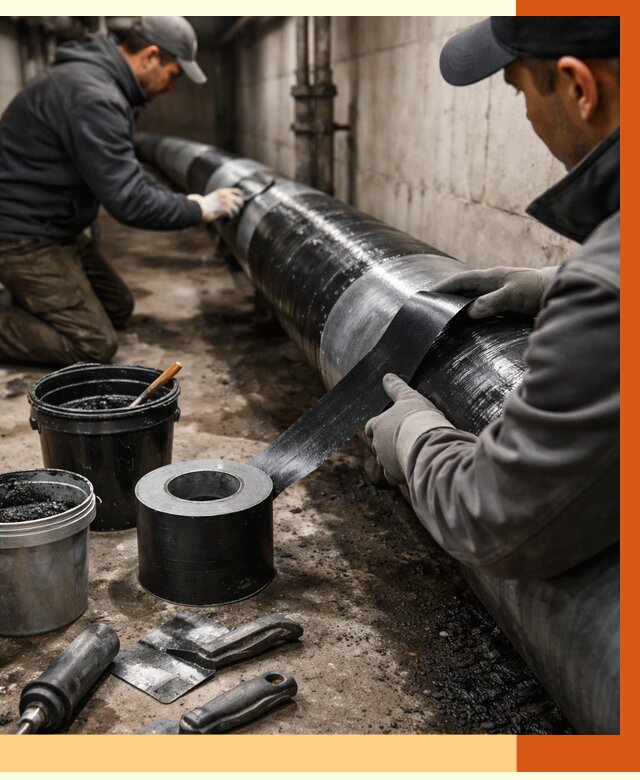 Гидроизоляция труб в Арзамасе от 2715 руб. — профессиональная герметизация | ТепломастерРзм