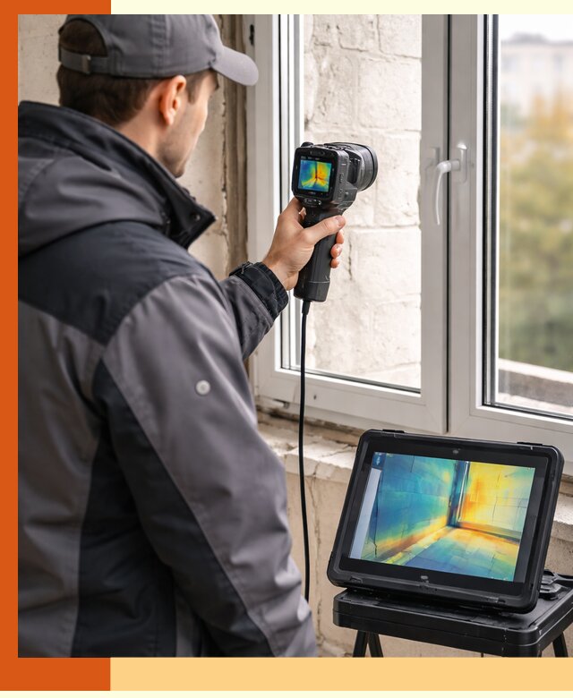 Тепловизионное обследование дома в Арзамасе для выявления утечек тепла