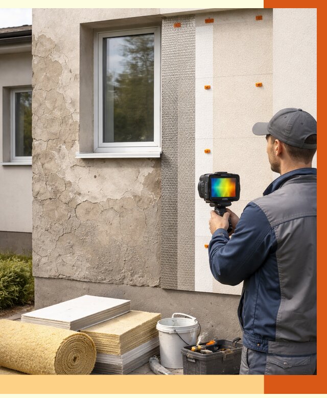 Тепловизионное обследование фасада в Арзамасе от 4887 руб. под ключ | ТепломастерРзм
