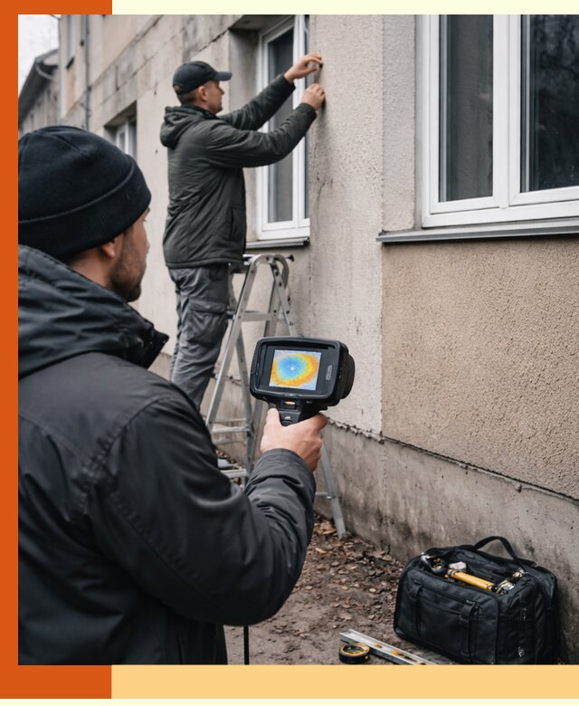 Тепловизионное обследование фасада в Арзамасе для выявления дефектов