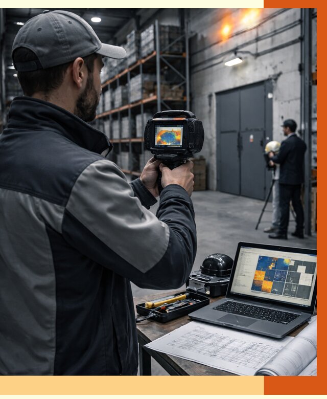 Тепловизионное обследование склада в Арзамасе от 7060 руб. | ТепломастерРзм