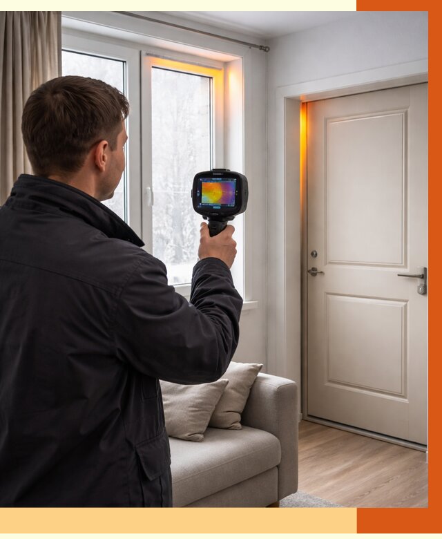 Тепловизионное обследование окон и дверей в Арзамасе от 4887 руб. | ТепломастерРзм
