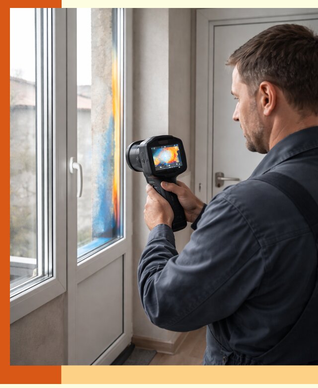 Тепловизионное обследование окон и дверей в Арзамасе