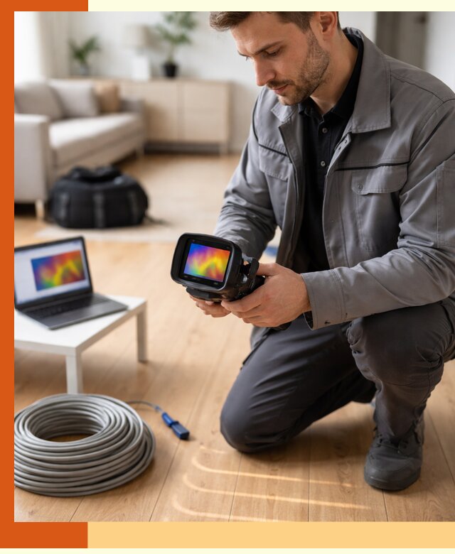 Тепловизионное обследование тёплого пола в Арзамасе для точной диагностики