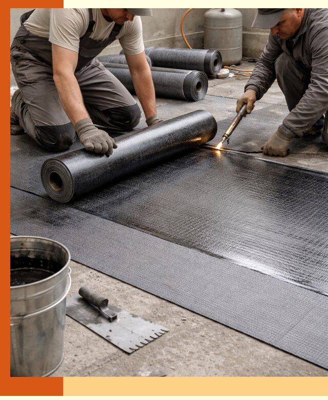 Монтаж гидроизоляционной мембраны в Арзамасе для зданий и конструкций