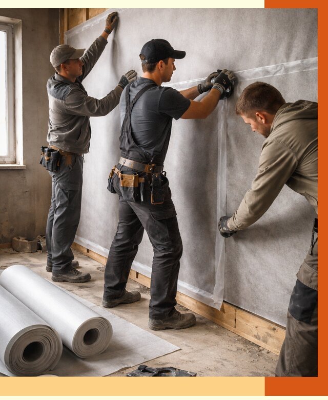 Монтаж ветроизоляции в Арзамасе от 4887 руб./м2 — профессионально | ТепломастерРзм