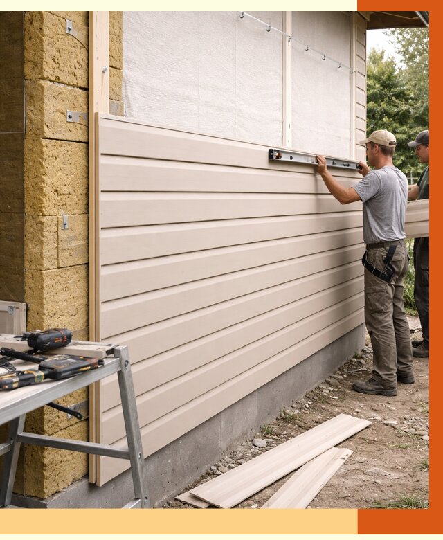 Монтаж сайдинга после утепления в Арзамасе от 2009 руб. — обшивка и облицовка | ТепломастерРзм