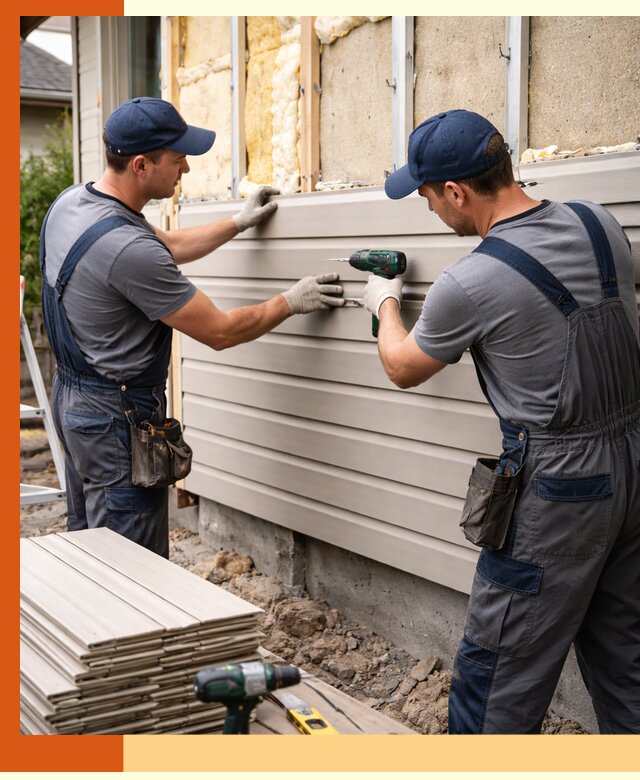 Монтаж сайдинга после утепления в Арзамасе качественно и надежно